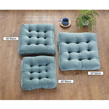 XHNXHN - Cuscino quadrato per sedia, imbottito, per interni ed esterni (sedia non inclusa). Colore: blu, 40 x 40 cm.
