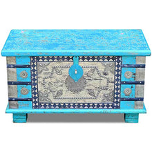 xingshuoonline baule di archiviazione Legno di Manico Blu 80 x 40 x 45 cm