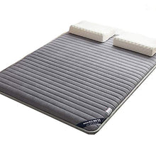 QXTT Materasso Letto Futon Matrimoniale E Singolo Pieghevole E Arrotolabile Materassi da Terra Alto Futon Trapuntato Salvaspazio per Campeggio Balconi Picnic,Grey-150 * 200cm