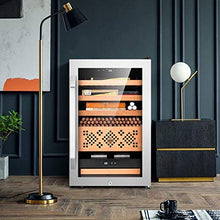 Smart Cigar Cabinet Cigar Humidor Temperatura E umidità Costanti Legno di Cedro Nudo Home Living Room Office Cigar Cabinet può Contenere 400 Sigari (Color : Gray, Size : 45 * 52.5 * 72.5cm)