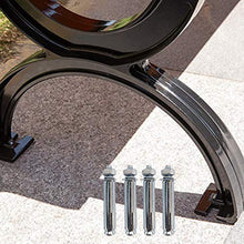 Panchina da Giardino All'aperto, 120 Cm / 150 Cm, Panca da Patio Vintage per 3 Persone con Schienale E Bracciolo, Struttura Robusta E Durevole in Ghisa E Sedile in Legno-plastica