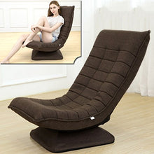 Li jing home Divano Pigro Elegante Divano/Poltrona Divano Creativo Tatami Divano Individuale Sedia Girevole a 360 ° Comfort sedentario Non è Stanco Lavabile (Color : Dark Brown)