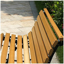 GaoF Panca da Giardino per Esterni, Poltrona da Cortile, Poltrona da Giardino in plastica, 2-3 posti, Sedia da Portico Resistente agli Agenti atmosferici, Sedile con Struttura in ghisa per mobili da