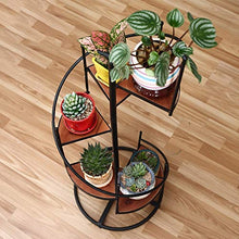 Fioriera Stand per Piante Alte, Stand in Legno massello per Interni 6 Livelli, Supporto per Piante in Metallo per Stand Multipli