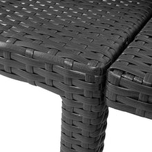 Mendler Lettino da esterno polyrattan HWC-A51 regolabile Basic antracite cuscino grigio