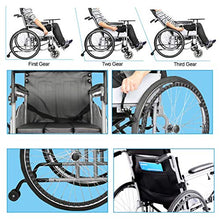 Carrozzine Pieghevoli A Mezza Bugia, con Comò E con Tavolo da Pranzo Pieghevole in Tubo di Acciaio Sedia A Rotelle, per Disabili, Anziani, Disabili A
