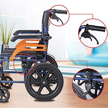 Sedia A Rotelle Ultraleggera con Braccioli Ribaltabili E Poggiagambe per Un Comfort Extra, Telaio in Lega di Alluminio Portatile E Pieghevole A