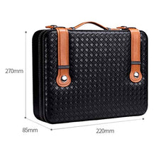 YUTRD ZCJUX Nero Portable Cigar Idratante - portasigari di Corsa con umidificatore e igrometro