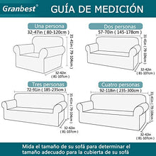 Granbest - Copridivano impermeabile a 4 posti, elastico, per divano, protezione antiscivolo (4 posti, blu navy)