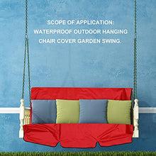 Yardwe Altalena Sedile di Copertura Giardino Yard Hanging Hammock Polvere Seggiolino Copertura della Sedia Swing all' Aperto Impermeabile Panno Rosso della Copertura di Ricambio per La