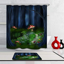 LIYAN Combinazione Bagno. Immagini Chiare E Colori Vivaci Rendono Il Tuo Bagno Pieno di Vita. Accessori da Bagno. Foresta. Fungo. Fiori.