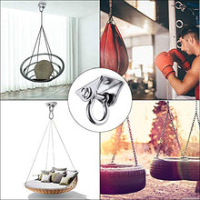 Meeqiao Gancio da Soffitto, Ganci Altalena, con Una capacità di 450 kg, Gancio Soffitto per Poltrona Sospesa,Sacco da Boxe,Yoga,180 Gradi Amaca,Supporto da Soffitto,Gancio di Fissaggio