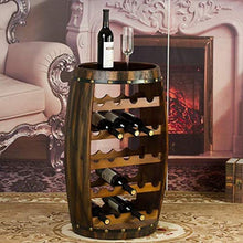 JXXDQ Wine Rack Domestica Bar Barilotto di Vino Rack 23 Bottle Rack Oak Effect Free Standing