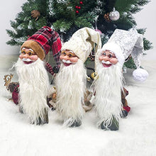 NUOBESTY Toppers Bottiglia di Vino di Natale 2 Pezzi Toppers Bottiglia di Vino Ornamento di Babbo Natale (Argento e Oro)