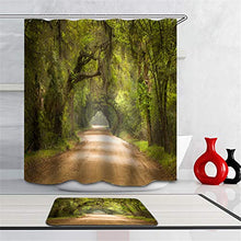 LIYAN Combinazione Bagno. Immagini Chiare E Colori Vivaci Rendono Il Tuo Bagno Pieno di Vita. Accessori da Bagno. Foresta Verde. Strada.