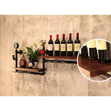 Elegante Scaffale per Vino Portabottiglie Portabottiglie da Parete in Legno con Portabottiglie, HJJ