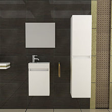 Mobili da bagno/lavabo con mobiletto/Design Specchio/bianco/modello Lugano 400/lavabo