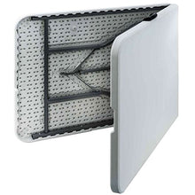 Cross Outdoor 43421 Tavolo Pieghevole Rettangolare, Bianco Sporco, 180 x 75 x 74 cm