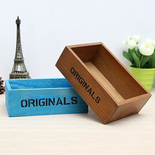 KOTiger in Legno Piante succulente Erbe aiuola Box Vaso da Giardino Paesaggio Decorazione (Marrone)