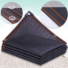 WQZF Rettangolo Rete Ombreggiante Telo Coprente Nero Rete di Un,Animale Domestico Giardino Parasole Tenda Esterna Piscina Coperta Privacy di Protezione Anti UV,6x7m(20 * 23ft)