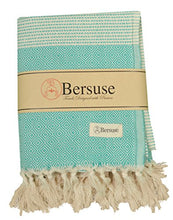 Bersuse 100% cotone – Hierapolis XXL – Telo turco – verde menta XL