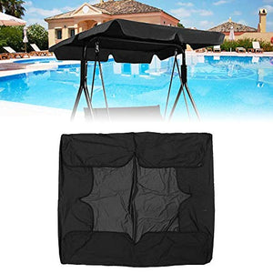 Ricambi Baldacchino per Dondolo 2 posti Impermeabile Canopy Ricambi + Schienale + Cuscino Terrazza Altalena Amaca Chair Protezione UV per Il Giardino Terrazza All'aperto