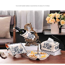 LHQ-HQ Nuovo Cinese Ceramica Vino Rack Decorata Casa Decorata Portatile Struttura del Vino Decoration33 * 32 Centimetri