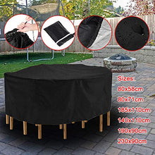 Crazyfly - Copritavolo rotondo per mobili, impermeabile, in tessuto Oxford 210D, copertura antipolvere per esterni, protezione antivento e UV, accessori per mobili da casa e da esterni