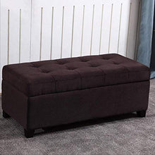 LXESWM Pouf Panca Ottomana Poggiapiedi Pieghevole Bagagli Petto Scarpe Banco di stoccaggio ottomano con Flipping Coperchio Bagagli Pouffe Storage Box Bed Fine Sgabello Divano Sgabello