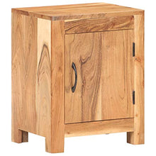 Tidyard Comodino in Legno Massello di Acacia,Tavolini Lato Divano da Salotto Portaoggetti,Tavolino per Camera da Letto, Soggiorno, 40x30x50 cm