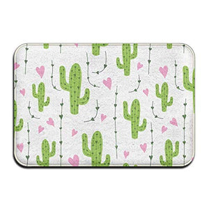 Wdskbg Cute Cactus Non-Slip Indoor/Outdoor Floor Mat for Health And Wellness Toilet Bathroom zerbino 23.6"x 15.7"