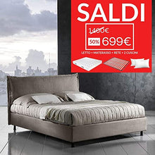 EVERGREENWEB - Letto Matrimoniale con BOX Contenitore + MATERASSO Matrimoniale + Coppia Cuscini Memory Foam INCLUSI + Rete a Doghe in Legno Elegante Testiera Tessuto Imbottito SFODERABILE col. Tortora