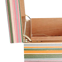 Panjianlin Cigar Box Moda Cigar Humidor Legno di Cedro Cigar Box con Crema idratante Termometro Striscia Color Design Legno di Cedro Cigar Box Portable di Viaggio Cigar Box di stoccaggio