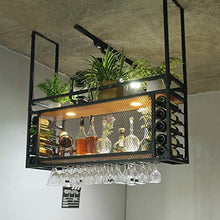 Appendiabiti a soffitto a Muro for Vino | Metallo Legna sospeso del Bicchiere di Vino |Portabottiglie Porta Bottiglie di Vino Cube |Accessori for la casa Accessori for Bar da Bar