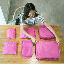 Stile coreano portatile durevole ecologico 6 pezzi/set piazza viaggio casa bagagli deposito borse organizzatore custodia custodia