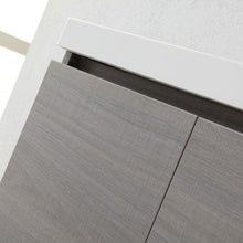 Kiamami Valentina MOBILE BAGNO 60 CM CON DUE ANTE MANHATTAN GRIGIO SOSPESO
