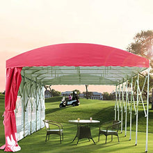ZDYLM-Y Tenda da Festa Impermeabile per tettoia per Auto per carichi Pesanti, Gazebo per Garage Portatile, Facile da scalare, Rosso,4x4x2m