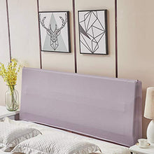 B Blesiya Protezione per La Testiera del Letto da Letto Elastica Antipolvere Elastica - Viola Chiaro, 180 cm