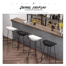 GYPPG Sgabelli Bar Bianchi e Neri Sgabelli Bar Senza braccioli Moderni contemporanei con Gambe in Metallo Ergonomia Altezza del bancone in plastica Sedia Ufficio/Pub/bistrot/Cucina
