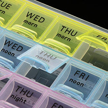 Bonarty 7 Giorni 21Grids Tablet Pill Box Holder Medicine Storage Organizer Capsule Case