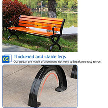 QHW Panchina del Parco, panchina in Legno massello per Il Tempo Libero per 2-3 Persone, Sedia da Giardino con Schienale, Resistente alle intemperie, Portata 300 kg (120/150 cm)