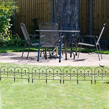 Biggystar Recinzione del Giardino più Nuovo di Stile retrò Paesaggio Ruggine Proof Plastic Decoration Garden Border Border Design con antigelo Fences Protective Fences Barriera Bordatura per Superior