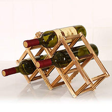 Fanville - Portabottiglie in legno 3/6/10, per bottiglie di vino e bevande, con display e scaffali in legno, design moderno