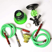 GSYH Creativo Shisha, Arabo Narghilè 2 Tubo Fumo Tubo di Acqua per Il Partito Family Dining,Nero