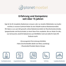Planetmöbel - Armadietto con specchio Soft-Close, 40 cm, opaco (grigio opaco)