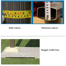 HUAQINEI Ombrello da Esterno/Ombrello in Alluminio Impermeabile Anti-Appeso con pendaglio,inclinazione Regolabile,con Base in Marmo,Stile Moderno