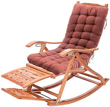 CDFC Accogliente Sedia a Dondolo Beach Yard Piscina Pieghevole Pieghevole sdraiata Regolabile Chaise Chaise Sdraio con poggiapiedi massaggiabile