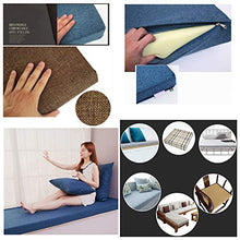 bandezid Cuscino per panche Base Lungo e Comodo per sedili di panchine Giardino Balcone Terrazza Tinta Unita Varie Dimensioni-Indigo 200x30x10cm(79x12x4in)