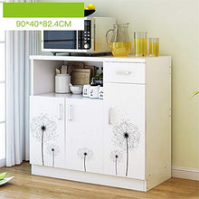 LULUVicky in Piedi Bagagli Petto Credenza Governo di immagazzinaggio Consolle da tavola Organizer Cassetto Bassa Credenza (Color : White1, Size : 90x40x82.4cm)