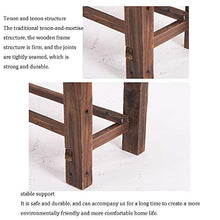 Panchine da parco in legno massello, sgabelli lunghi da esterno, panchine da balcone ispessite e allargate, panchine da cortile anticorrosive e resistenti al sole, per giardino / veranda / balcone